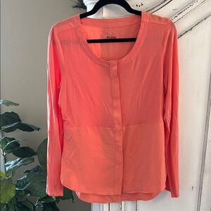 Columbia Women’s Small Long Sleeve Orange Button Down Shirt